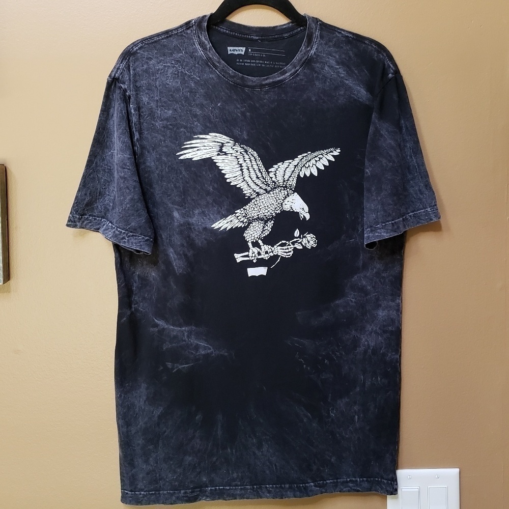 Levi's eagle logo tie dye tee